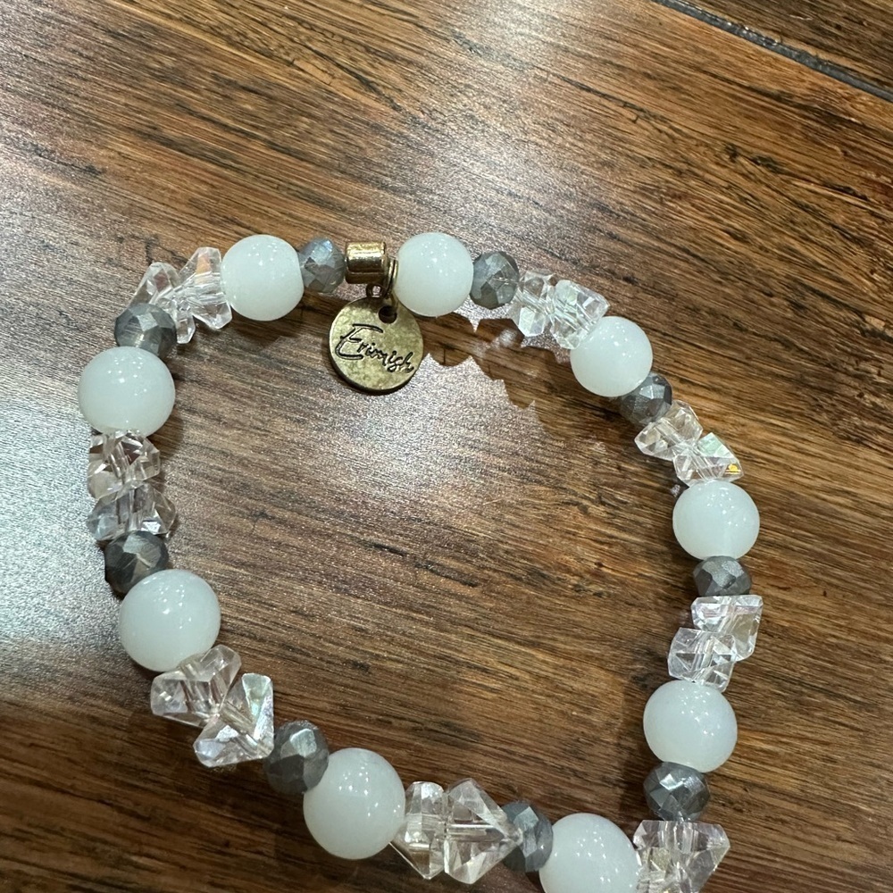 Erimish Elegant Beaded Bracelet Set - Gold, Purple, White - Picture 4 of 4